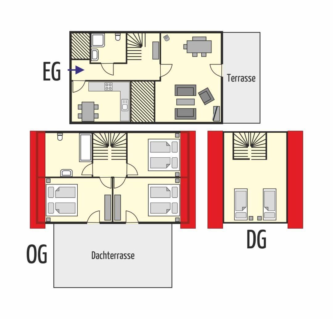 Villa Haus Anne Norddeich  Esterno foto